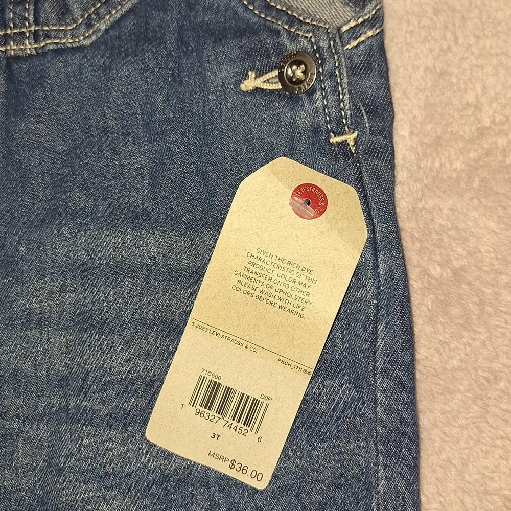 Levi's Baby Boys and Girls Denim Overalls - Picture 4 of 5